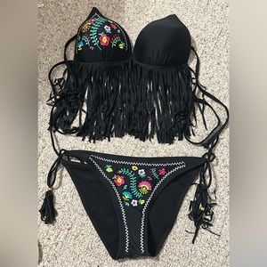 Fringe bikini set